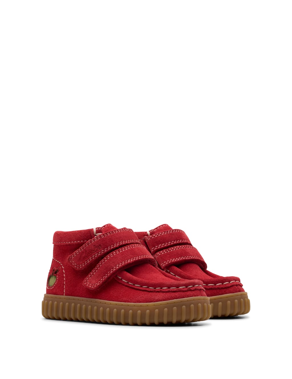 Kids' Suede Apple Ankle Boots (4 Small - 6.5 Small) 2 of 7