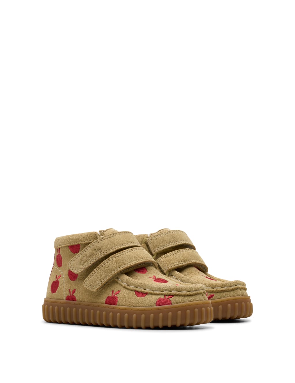 Kids' Suede Apple Ankle Boots (4 Small - 6.5 Small) 2 of 7