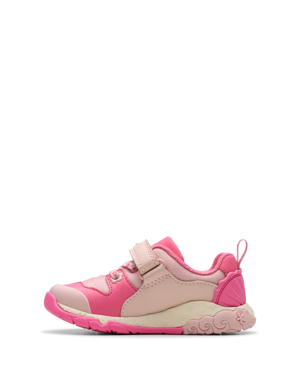 Kids’ Leather Floral Riptape Trainers (4 Small - 6½ Small) 3 of 8