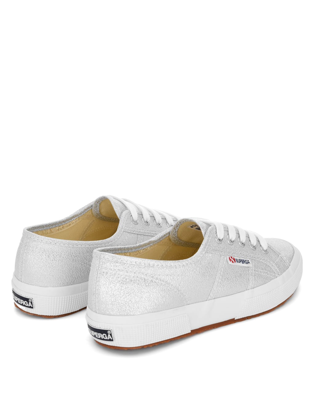Canvas Lace Up Glitter Trainers Superga M S