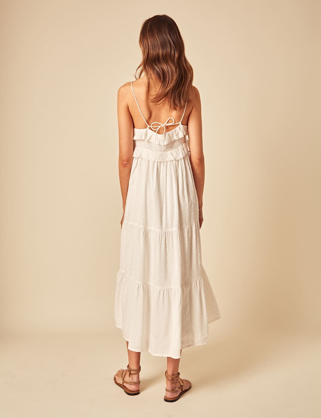 Pure Cotton Broiderie Square Neck Dress 2 of 4