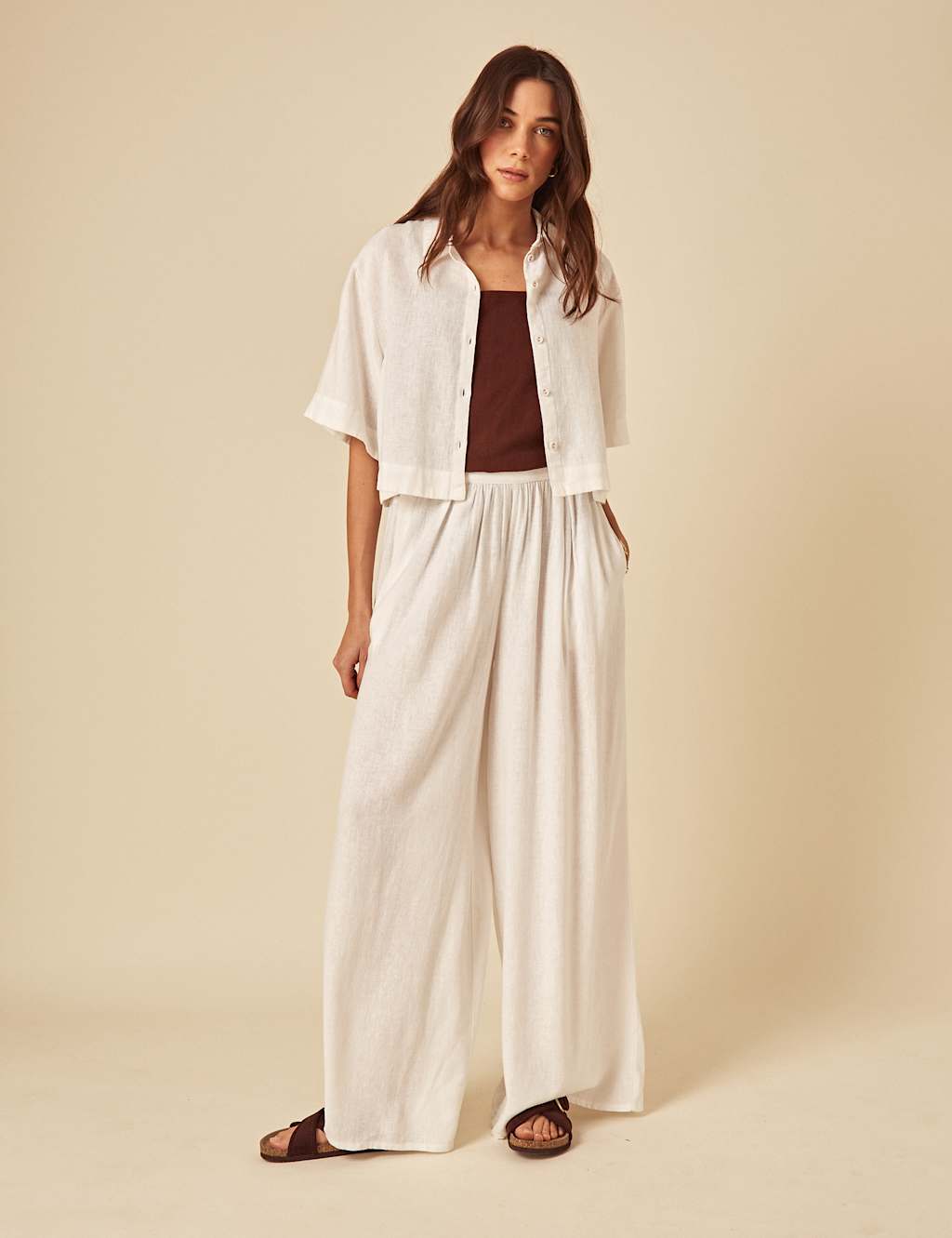 Linen Rich Button Through Collared Shirt 5 of 6