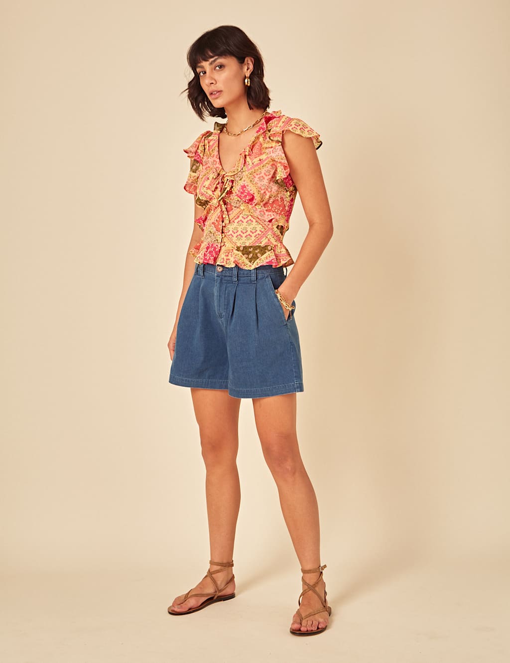 Floral Peplum Top 2 of 4