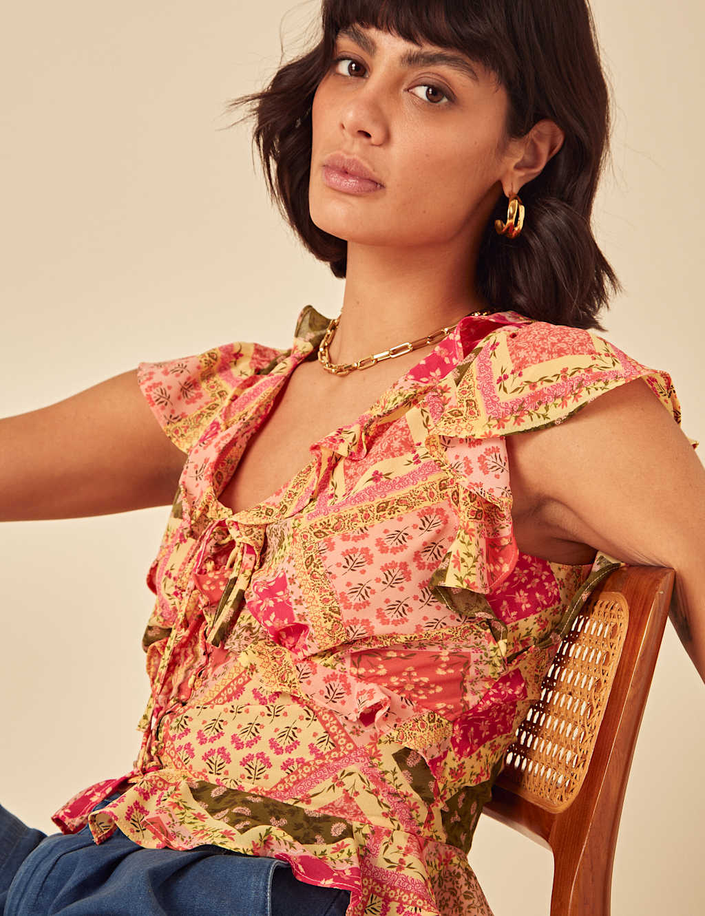 Floral Peplum Top 4 of 4