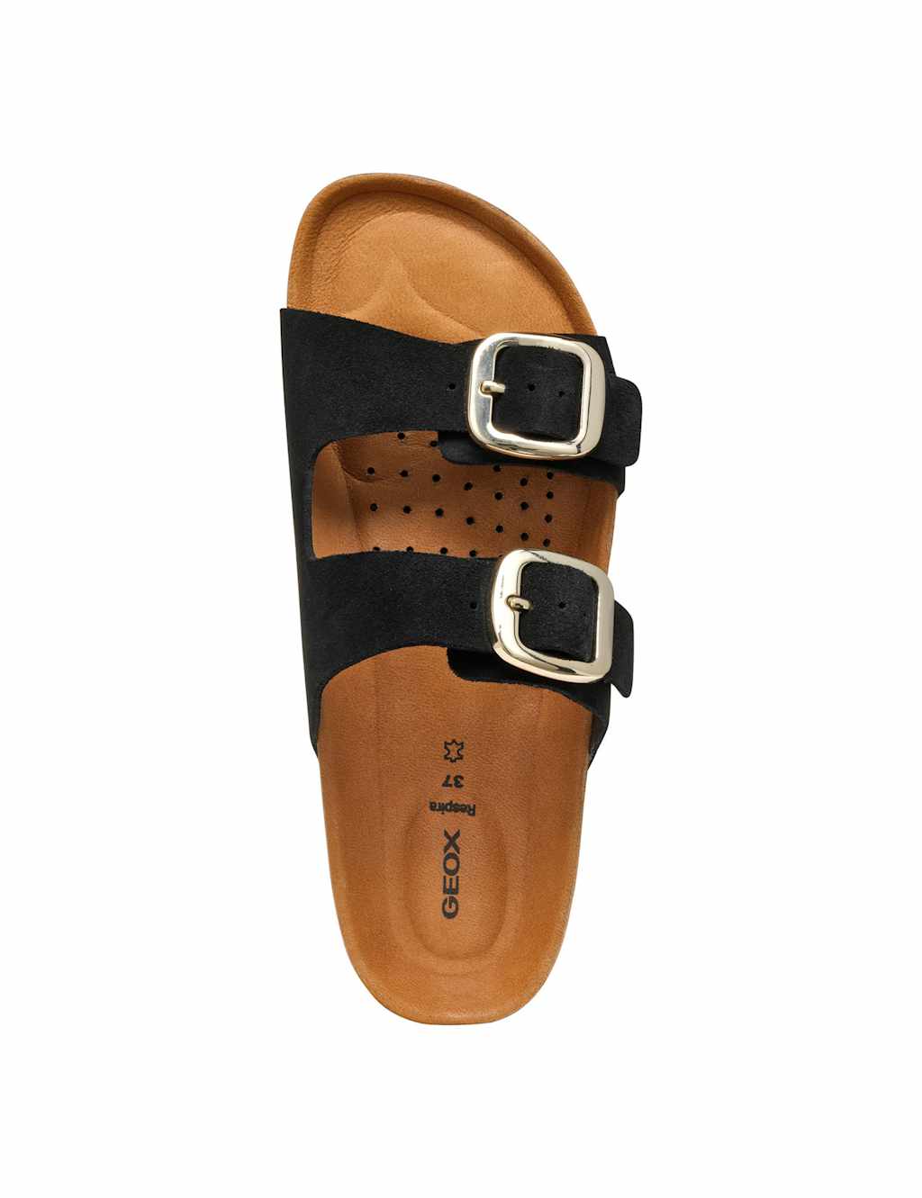 Suede Buckle Flatform Sliders 5 of 6