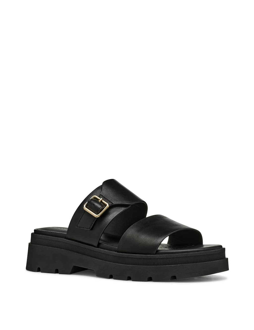 Leather Buckle Flatform Sandals 2 of 6