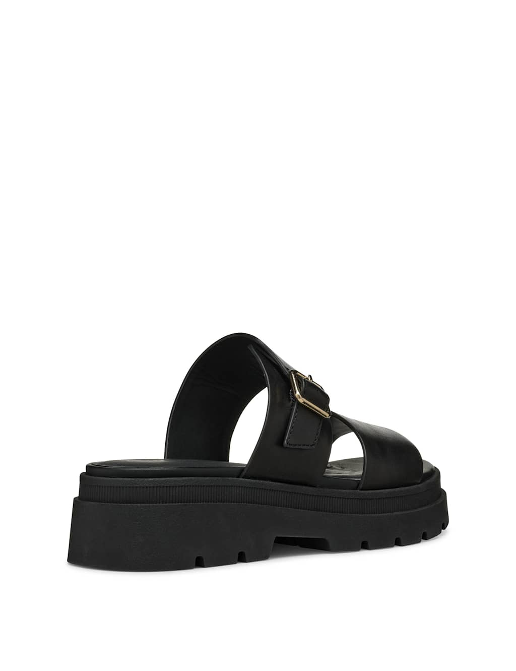 Leather Buckle Flatform Sandals 4 of 6