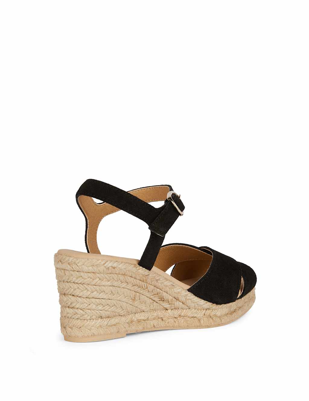 Suede Crossover Ankle Strap Wedge Sandals 5 of 8