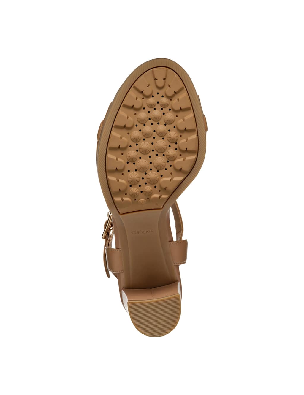 Leather Horse-Bit Ankle Strap Block Heel Sandals 6 of 6
