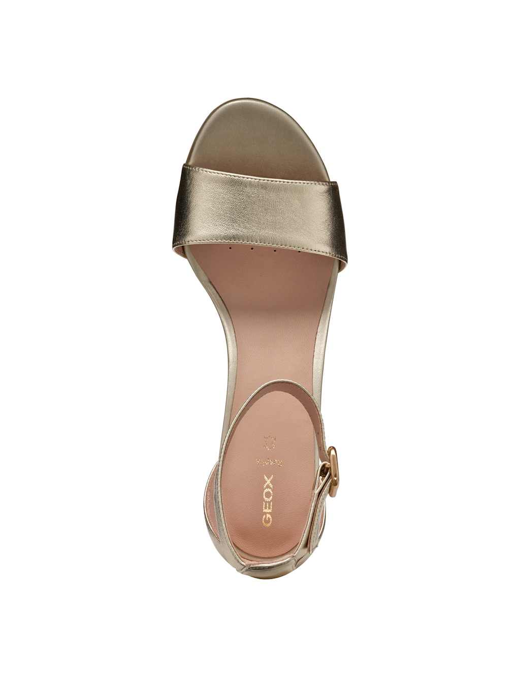 Leather Metallic Ankle Strap Sandals 5 of 6