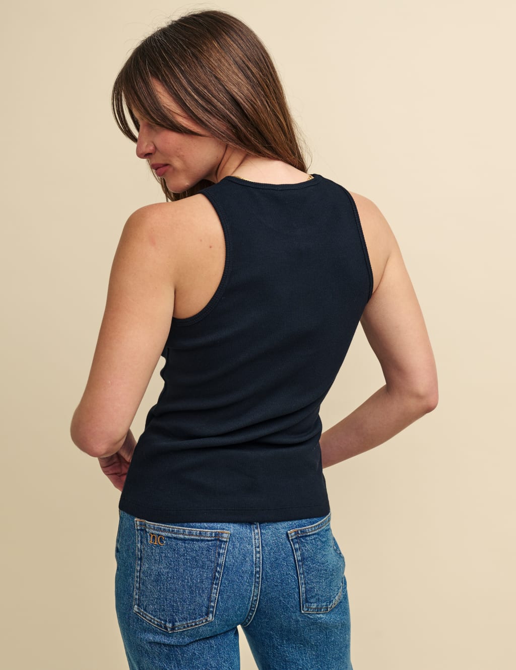 Cotton Rich Racer Back Tank Top 5 of 6