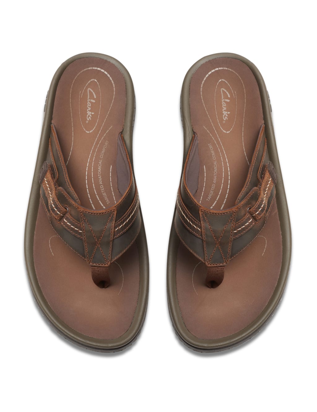 Clarks ladies leather flip flops new arrivals