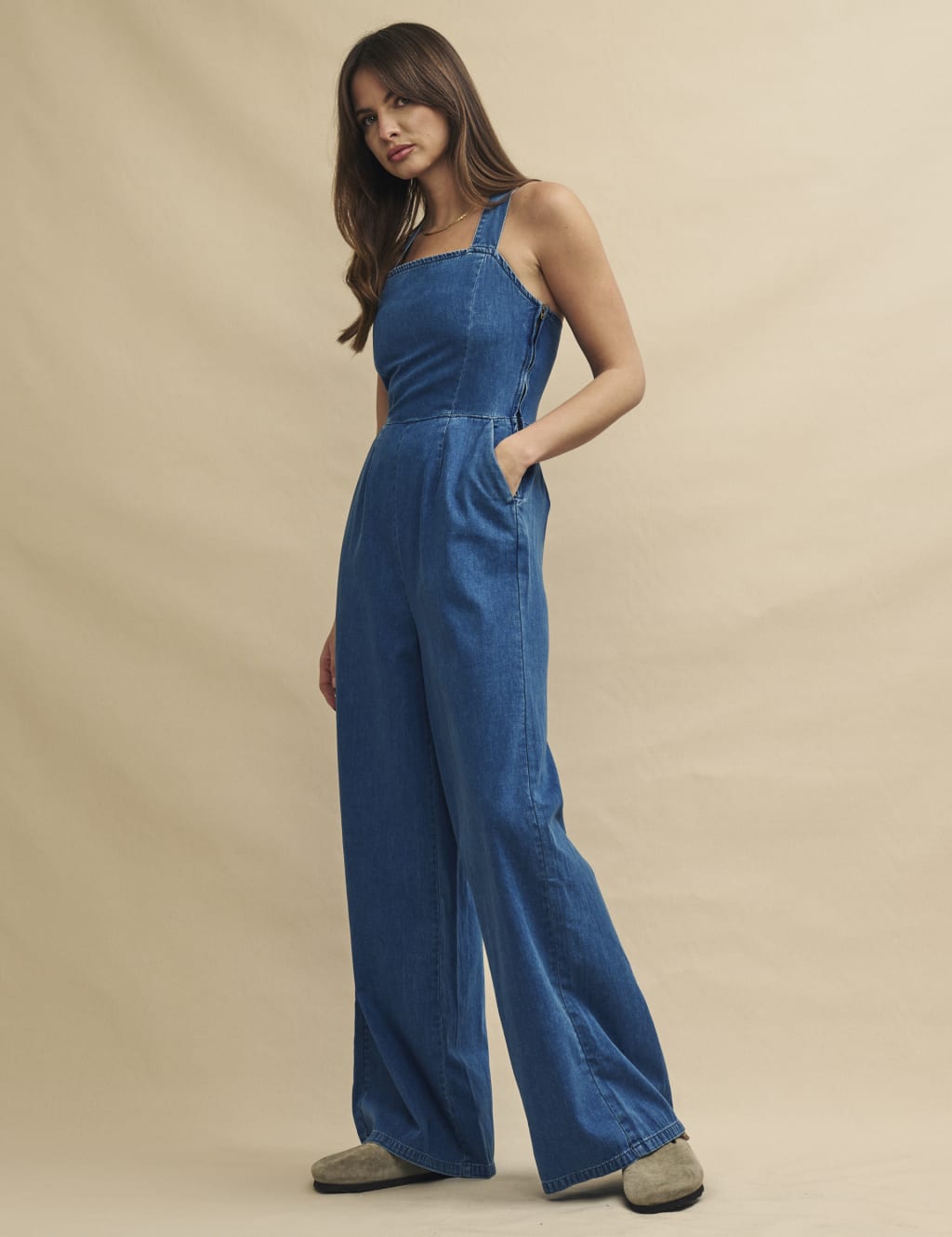 Denim Sleeveless Jumpsuit 5 of 5