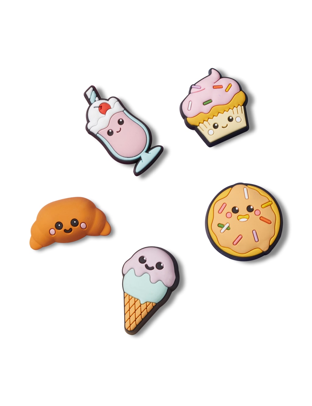 5pk Crocs Mini 3D Pastry Shop Jibbitz Crocs M S