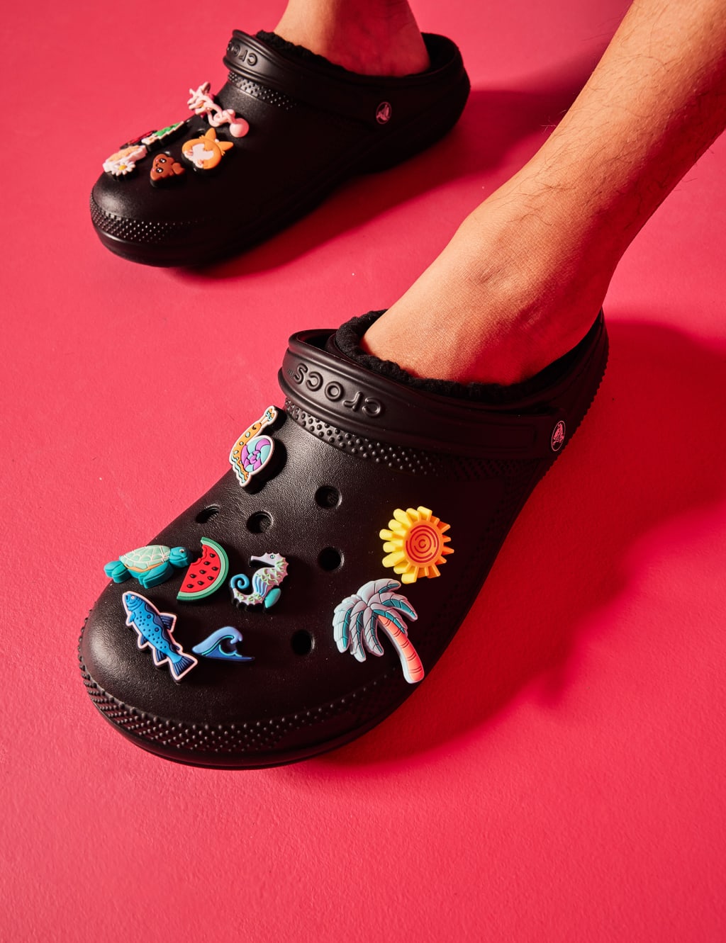 Womens crocs lined sale