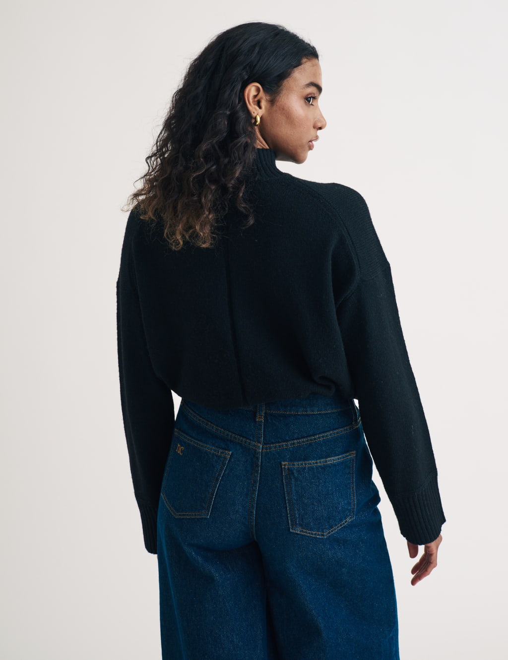 Longline cotton jumper shop