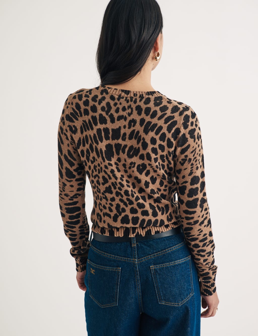 M and s leopard print jumper shop