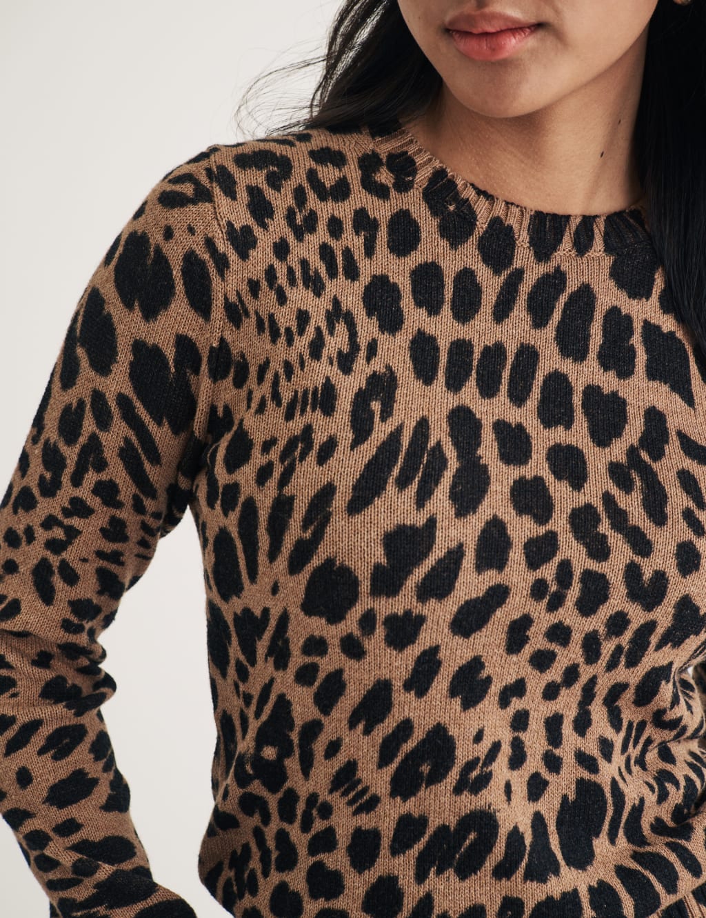 M and s leopard print jumper shop