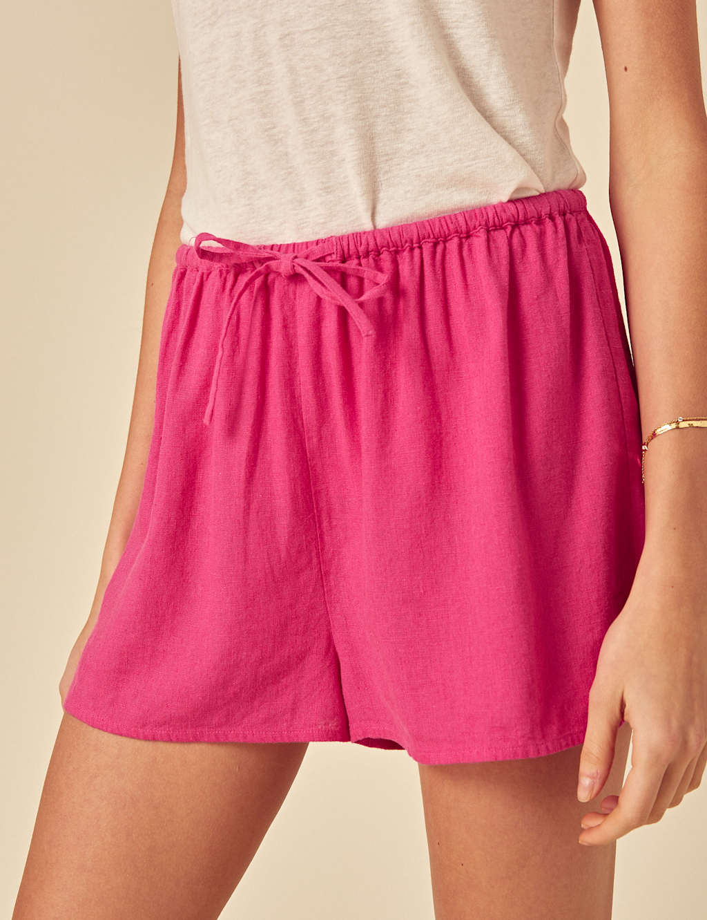 Linen Rich Mid Rise Shannon Shorts 4 of 5