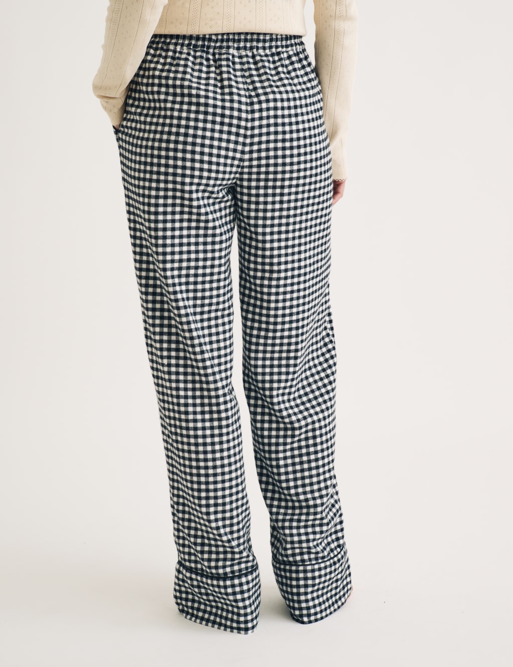 Pure Cotton Gingham Check Pyjama Bottoms Nobody s Child M S