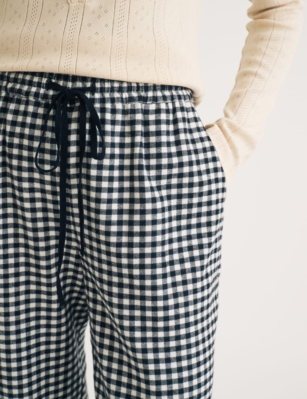 Gingham pyjama bottoms 2025