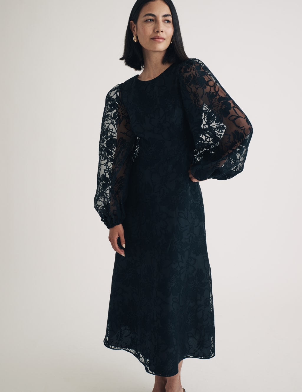 Midaxi Smock Dress 2 of 4