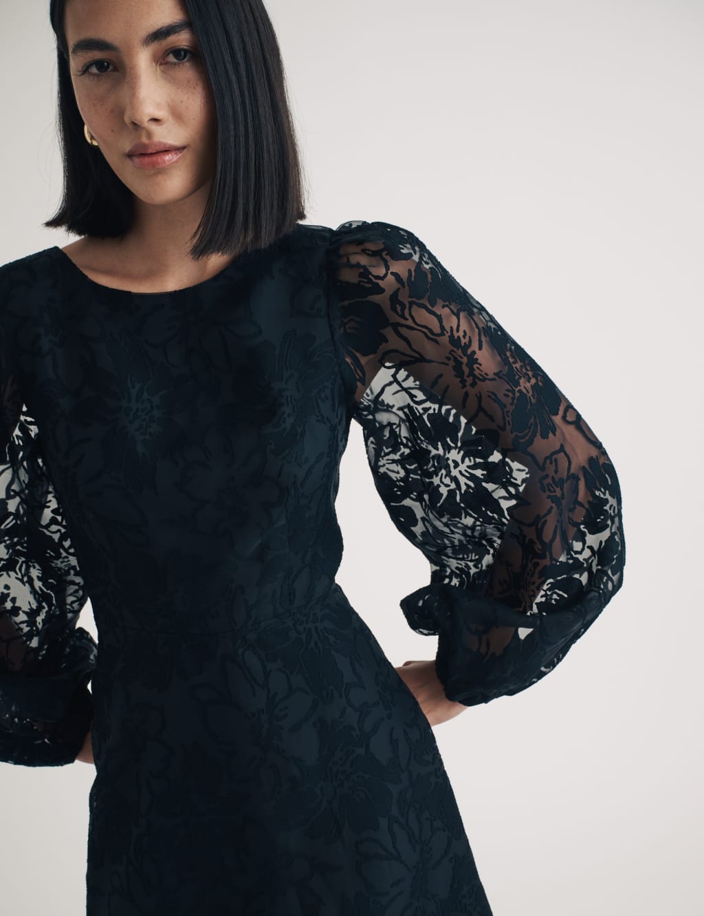 Midaxi Smock Dress 3 of 4