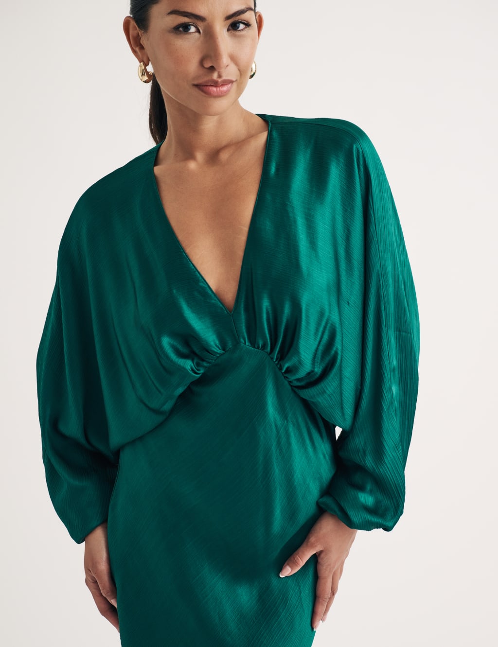 Satin midaxi dress new arrivals