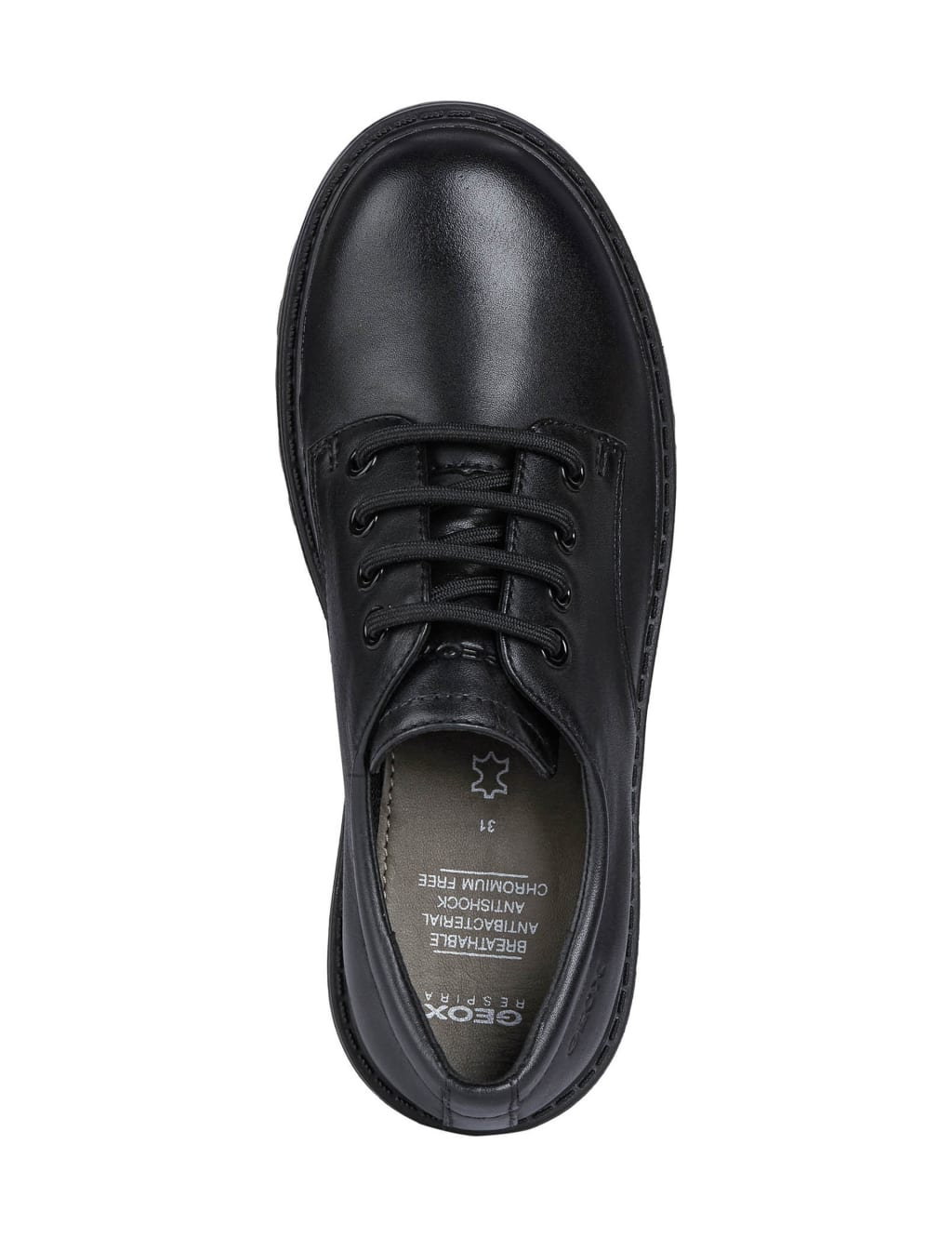 Kids' Leather School Shoes (13 Small-6 Large) 5 of 6