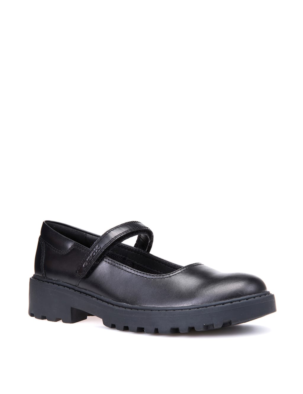 Kids' Leather Riptape School Shoes (13 Small-6 Large) 2 of 6