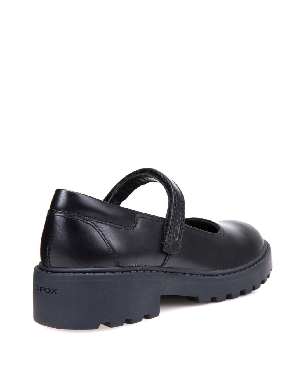 Kids' Leather Riptape School Shoes (13 Small-6 Large) 4 of 6