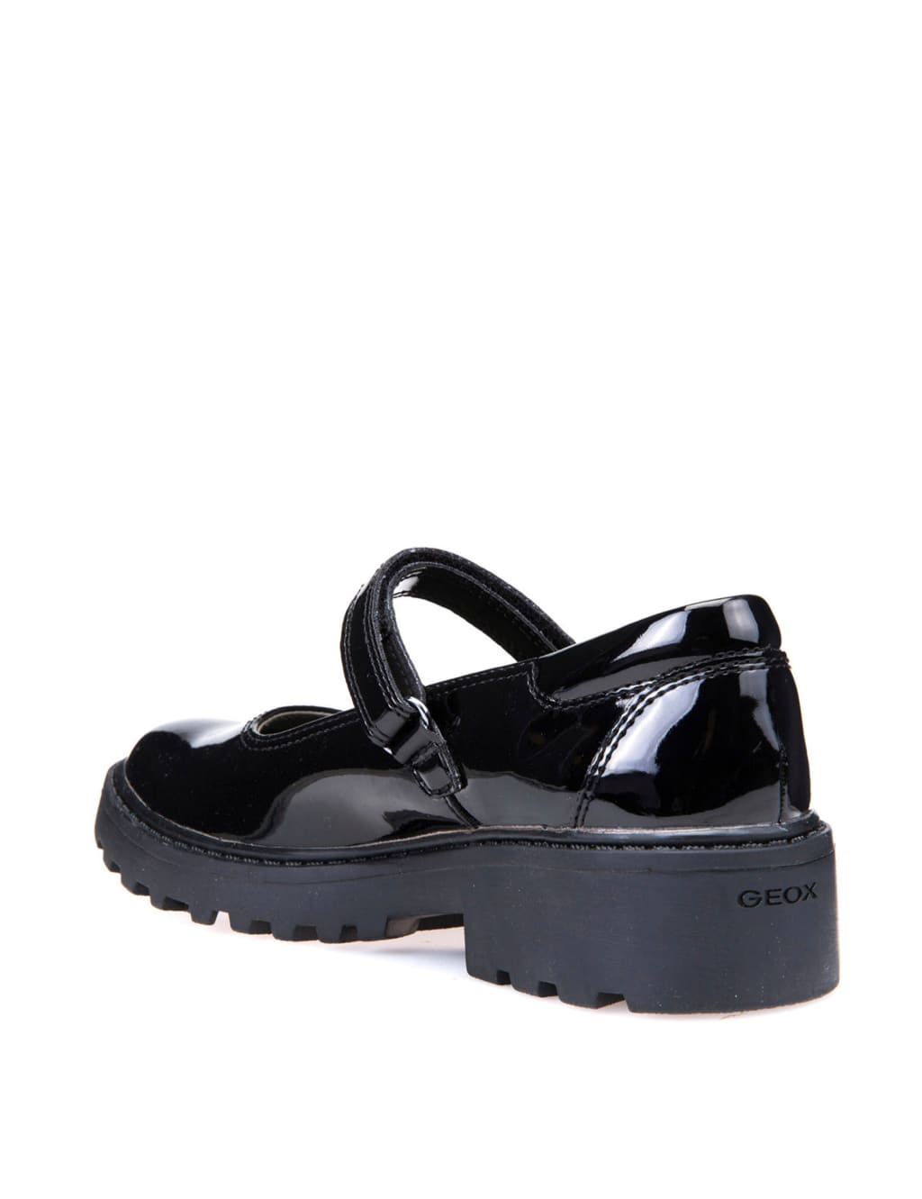 Kids' Leather Riptape School Shoes (13 Small-6 Large) 3 of 5