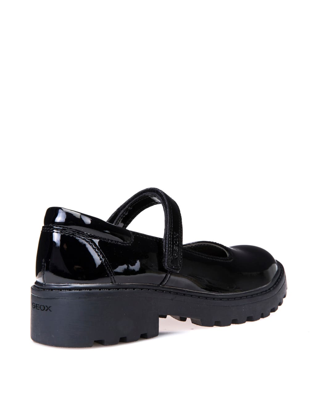 Kids' Leather Riptape School Shoes (13 Small-6 Large) 4 of 5