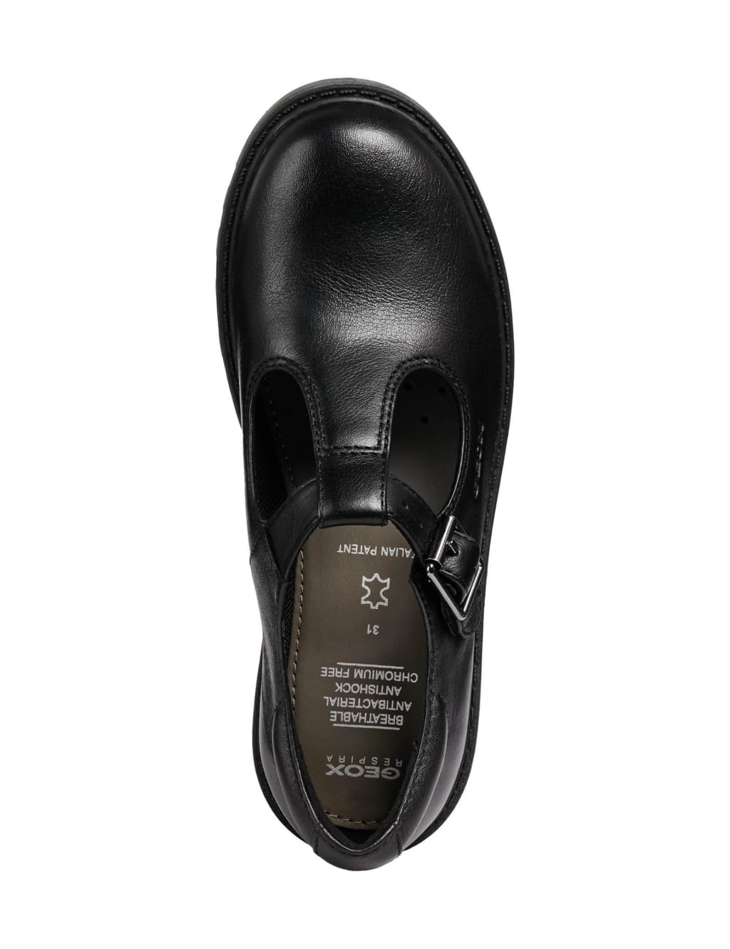Kids' Leather T-Bar School Shoes (13 Small - 6 Large) 5 of 6