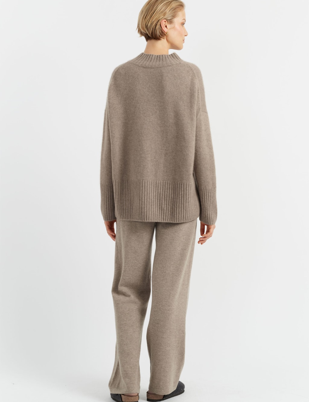 Pure Cashmere Funnel Neck Relaxed Jumper 3 of 3