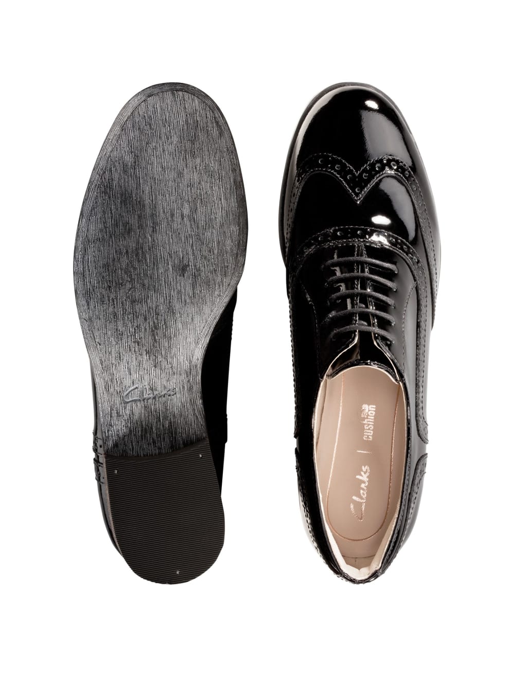 Leather Patent Lace Up Brogues Clarks M S