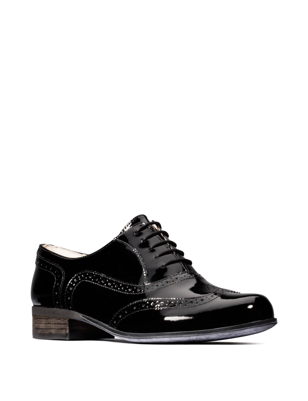 Wide Fit Leather Patent Brogues Clarks M S