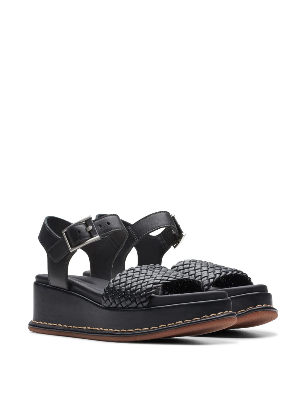 Leather Wedge Sandals Clarks M S