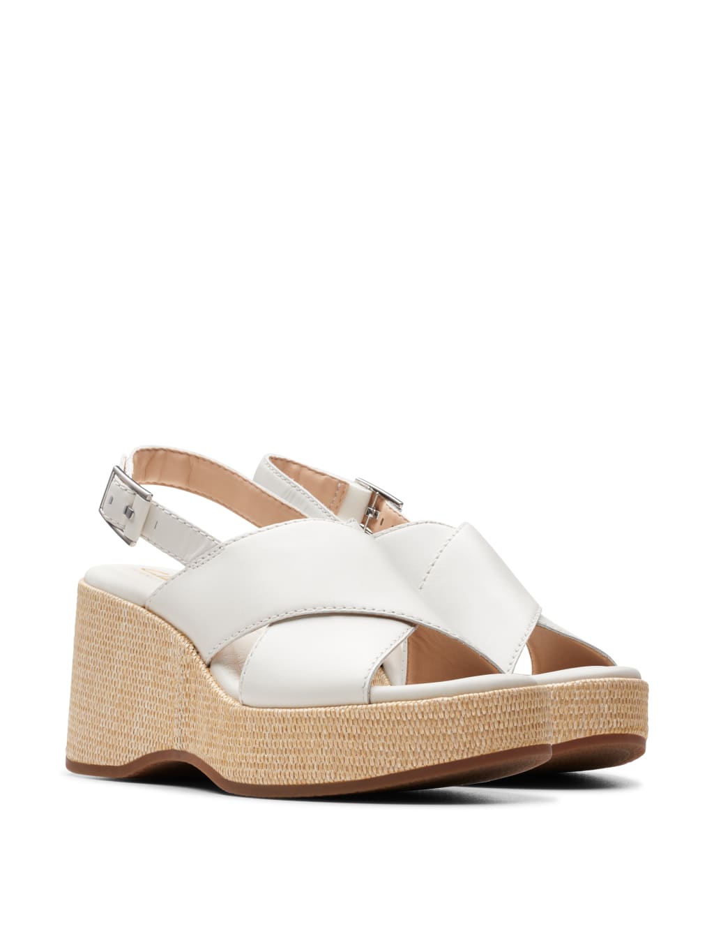 Clarks artisan leather espadrille wedge sandals new arrivals