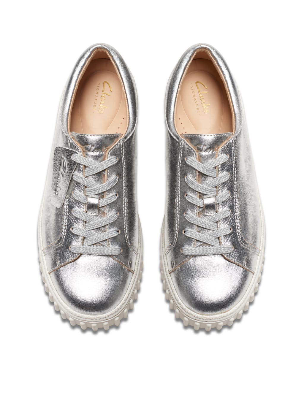 Leather Lace Up Trainers