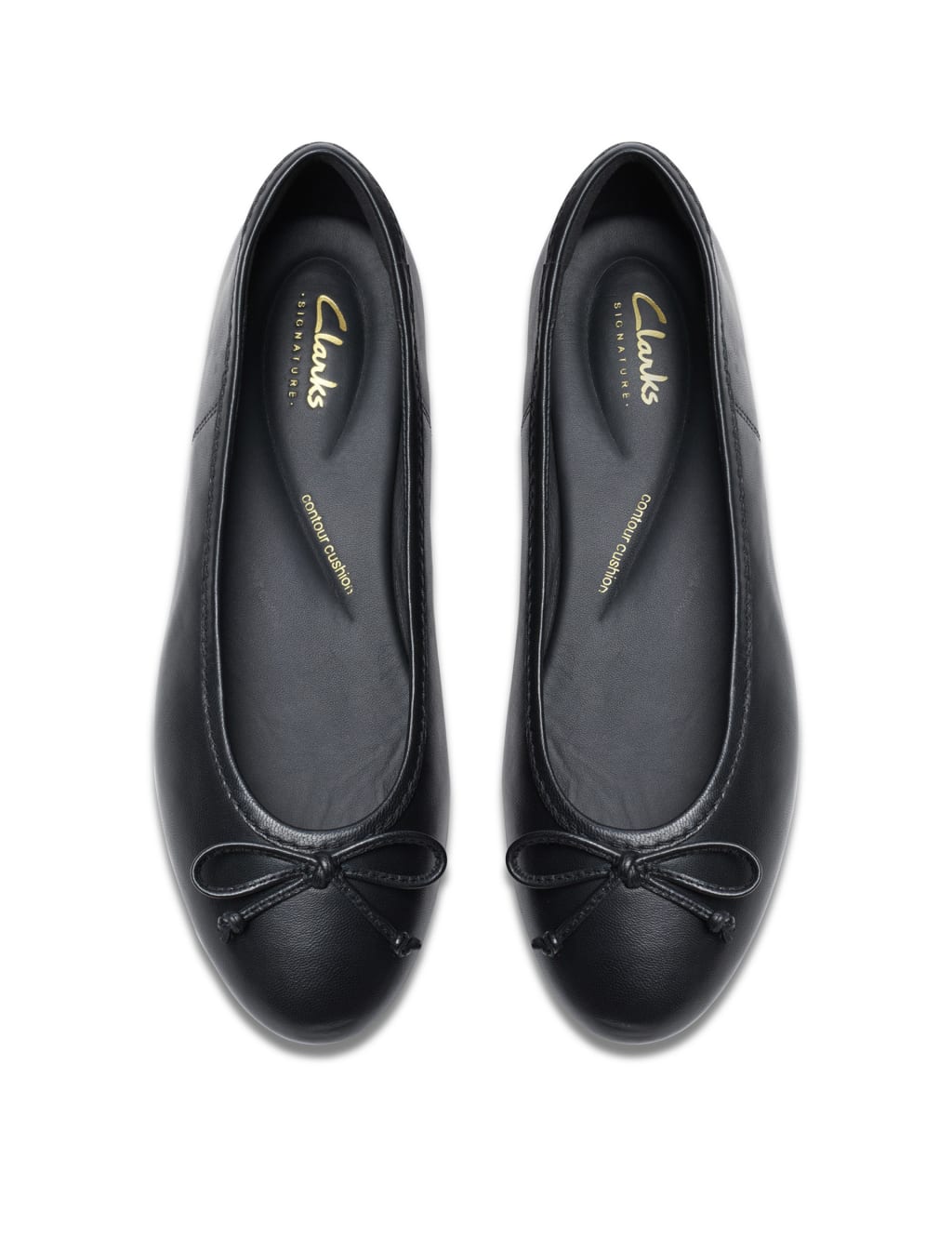 Wide Fit Leather Slip On Flat Pumps Clarks M S