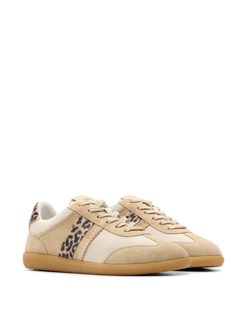 Suede Leopard Print Trainers 3 of 7