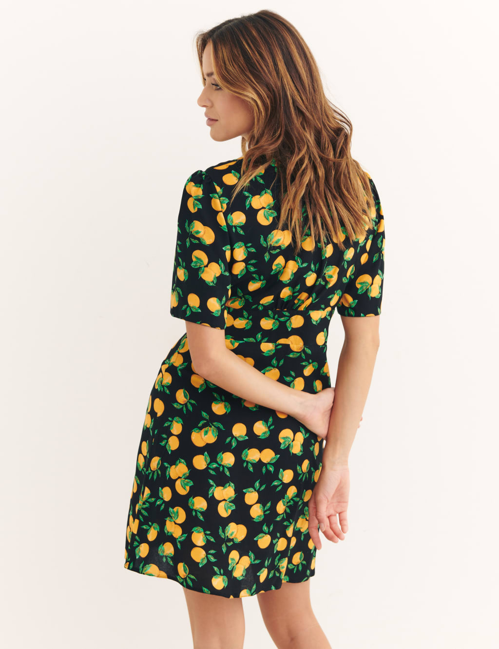 Alexa Printed V-Neck Mini Tea Dress 3 of 5