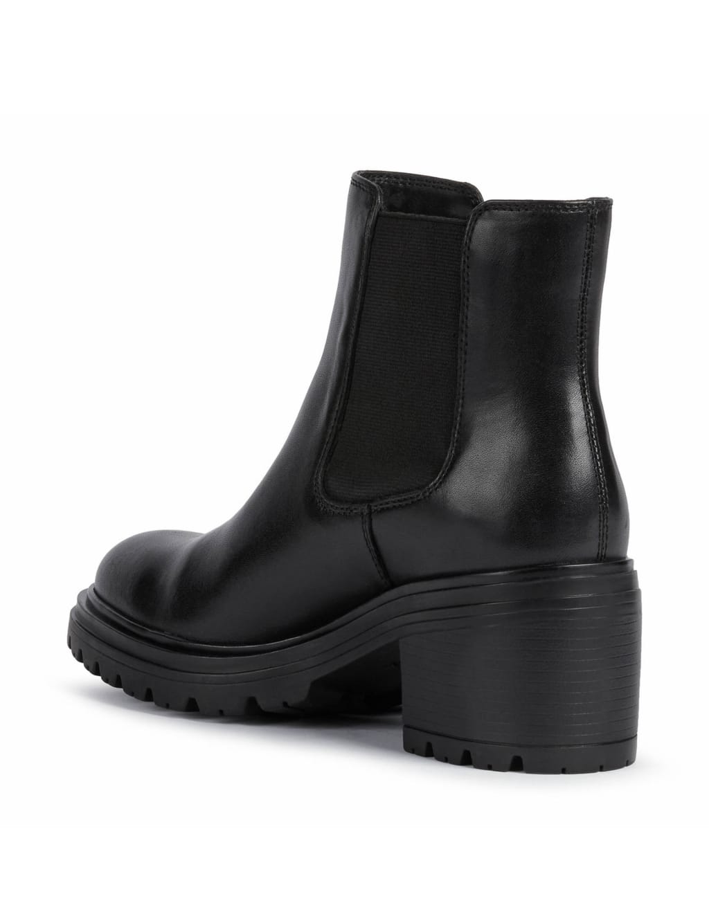 Leather Chelsea Block Heel Ankle Boots Geox M S