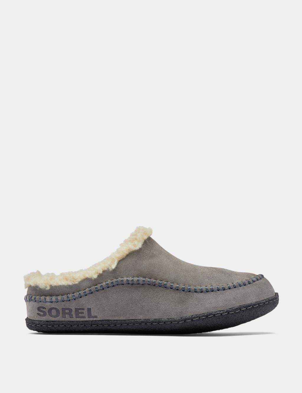 Lanner Ridge Suede Shearling Slippers 1 of 5