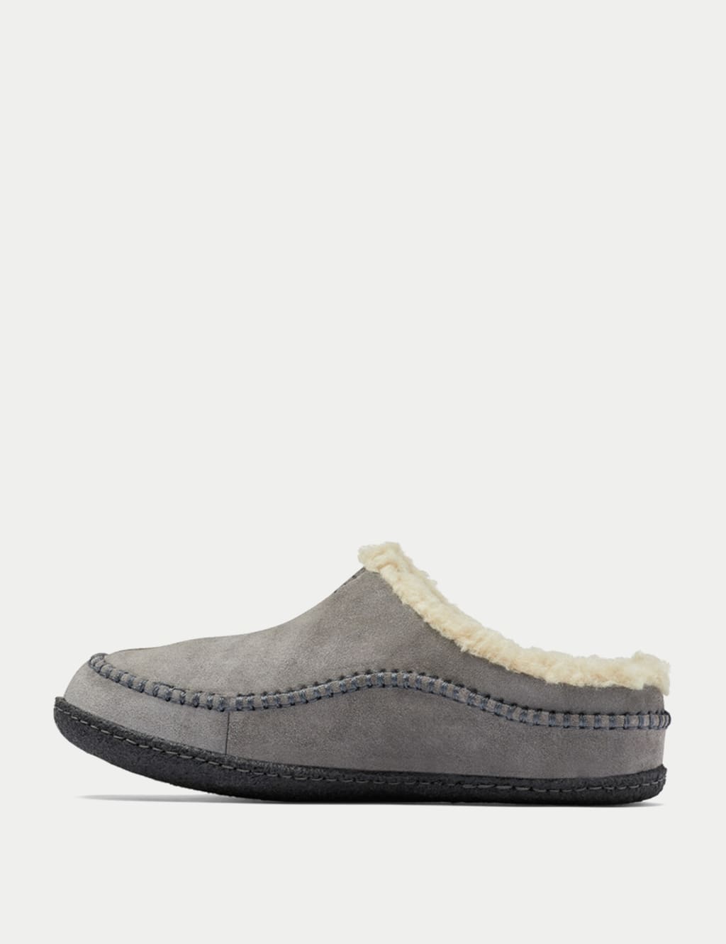 Lanner Ridge Suede Shearling Slippers 4 of 5