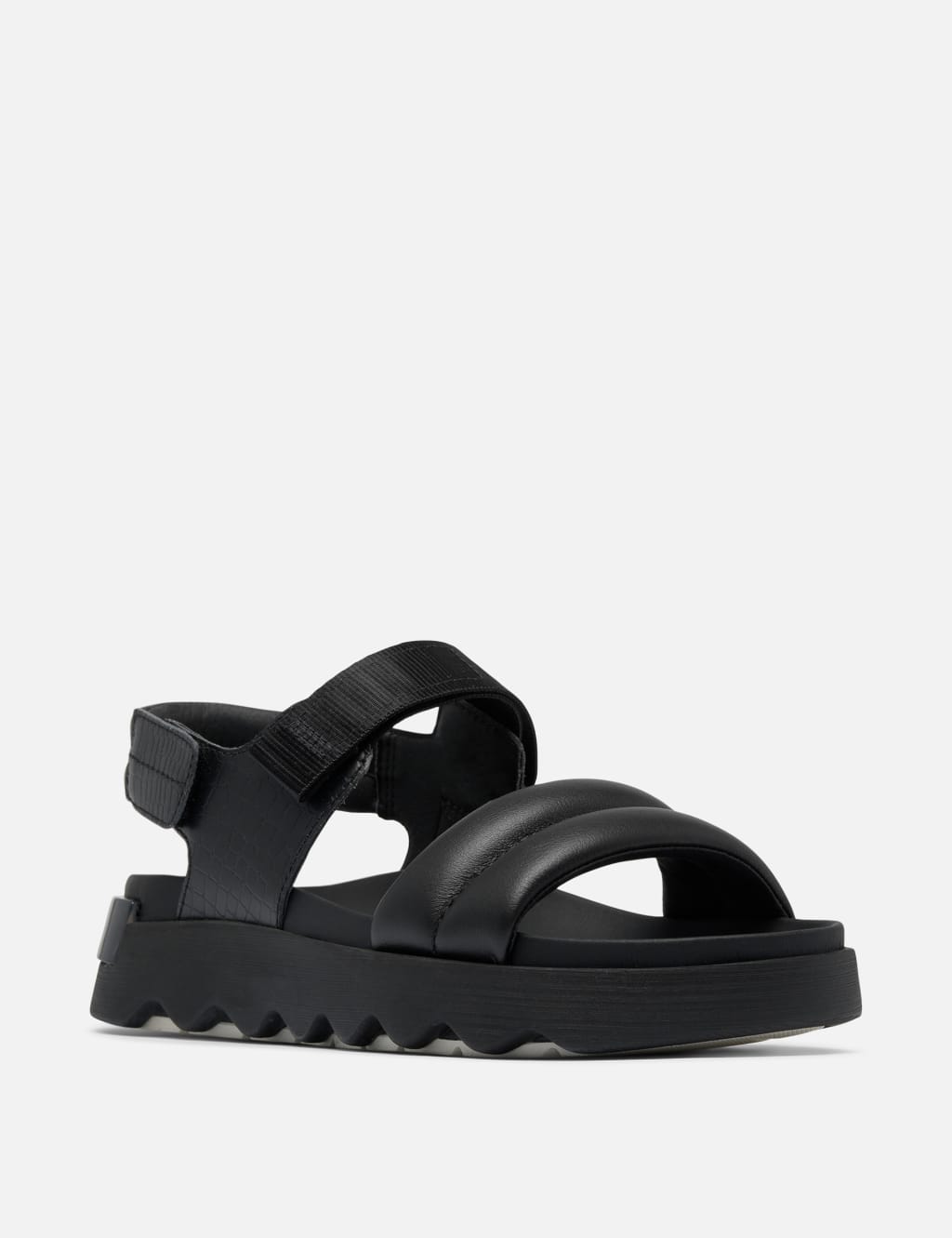 Closed toe flatform sandals top