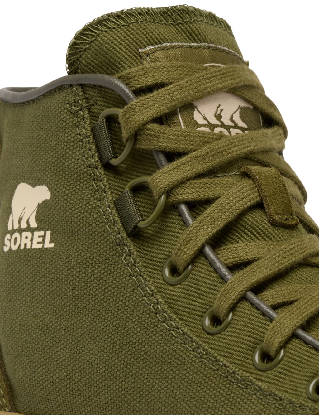 Canvas Suede Panel Mid Top Trainers 7 of 10