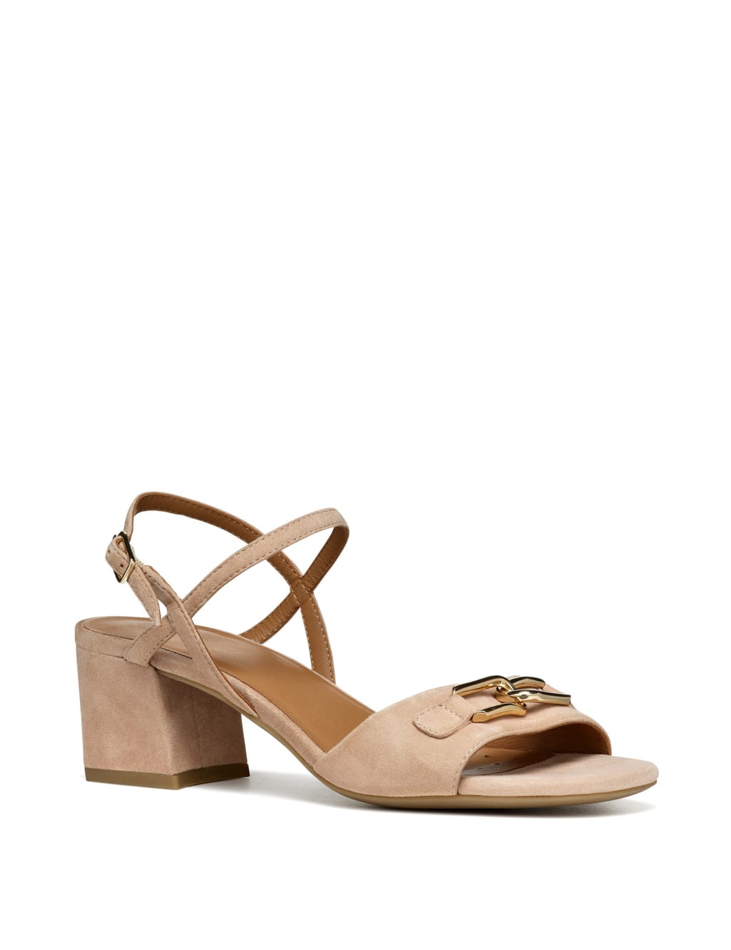 Suede Strappy Block Heel Sandals Geox M S