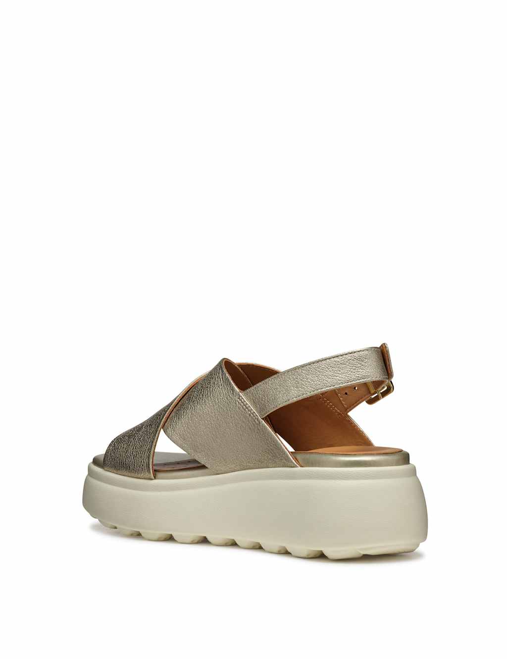 Leather Ankle Strap Flatform Sandals 3 of 6